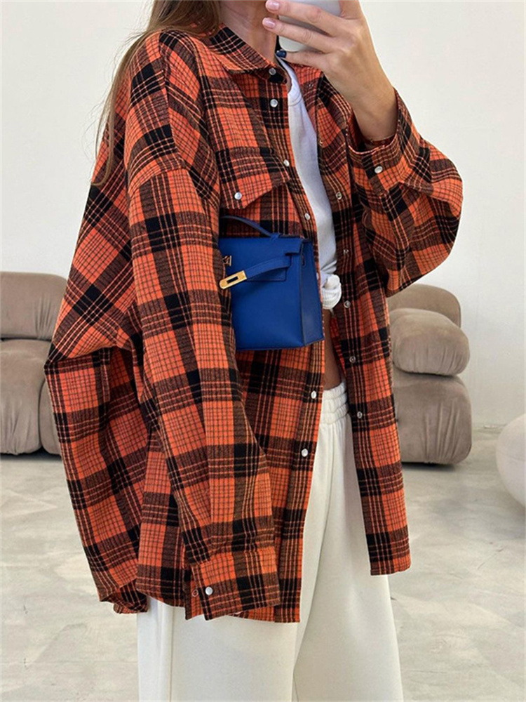 Winter Clothing Women Sale - Tossy Casual Vintage Kadın Gömlek Dış