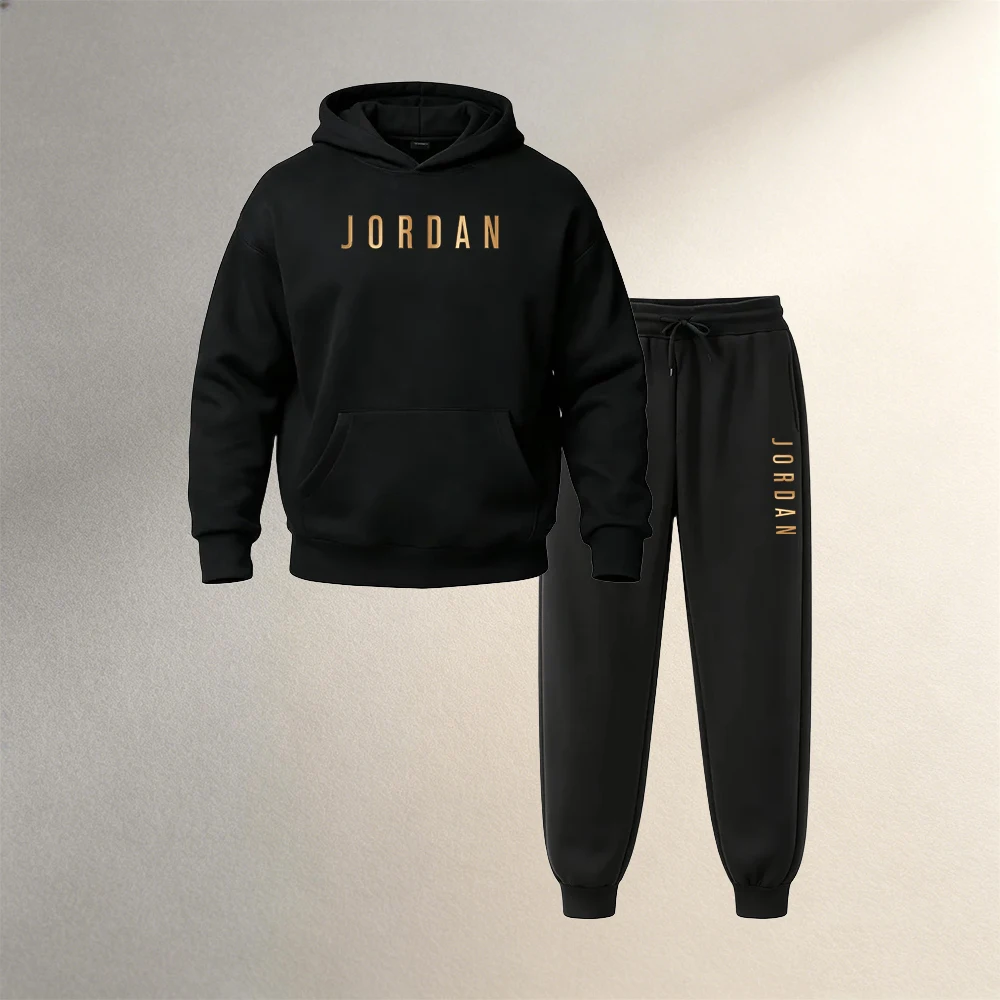 Winter Clothing Pants - Erkek Giyim 2 Parça Kapüşonlu Sweatshirt