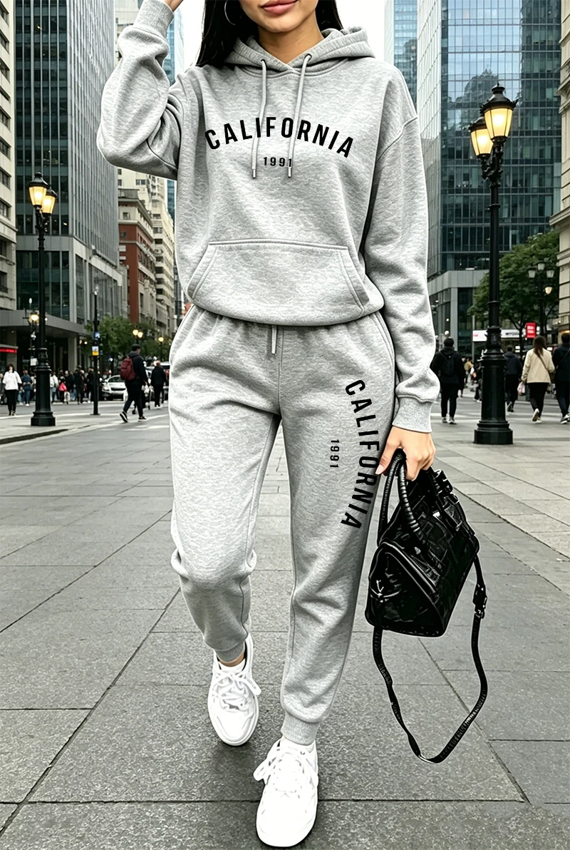 Winter Clothing Sale Women - Çok Satan Kadın Eşofman Takımı Baskılı