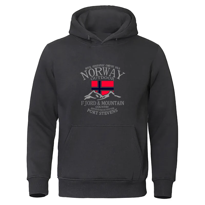 Winter Clothing Norway - Norveç Fjord Dağ Erkekler Için Kapüşonlular