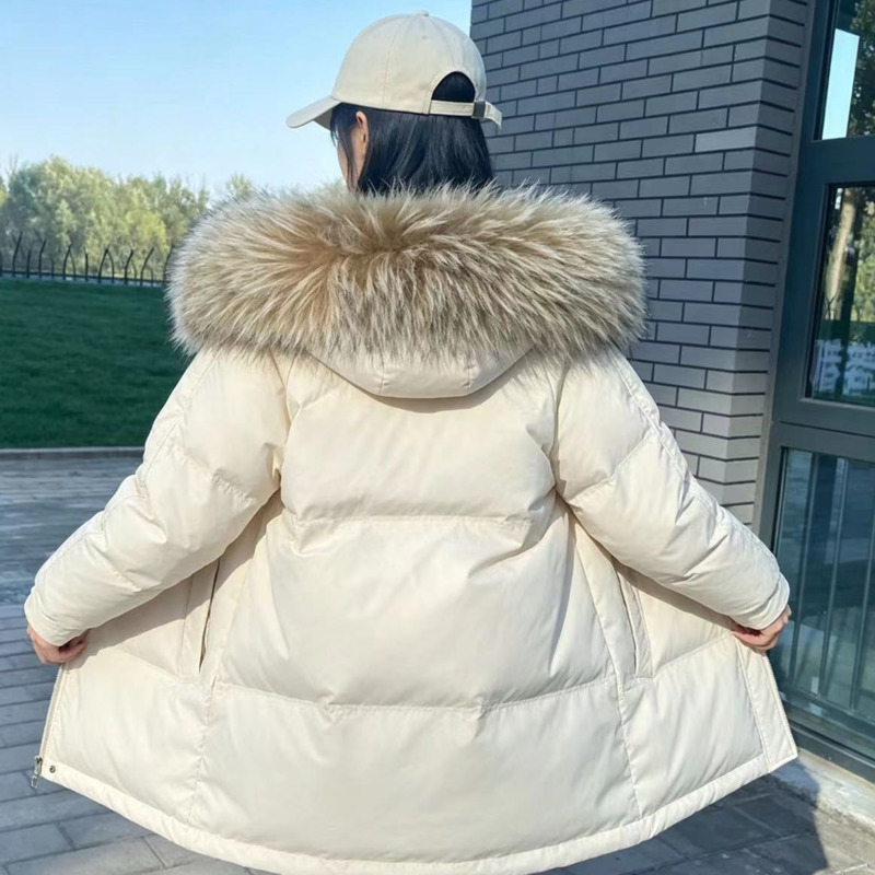 Winter Clothing Pk - Rakun Kürk Yaka Ceketler İçin Kadın