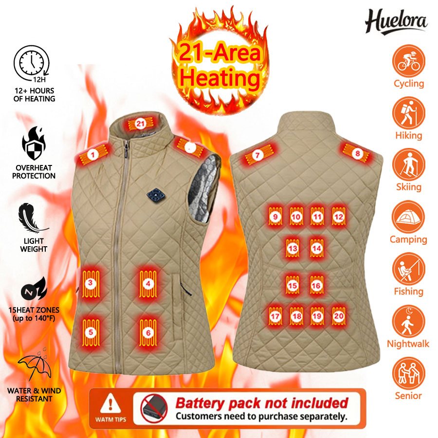 Winter Clothing Women Sale - Huelora 21 Alan Isıtma Yeleği Kış