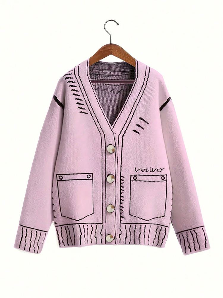Winter Clothing Women Sale - Artı Boyutu kadın Düğmeli Hırka Sonbahar
