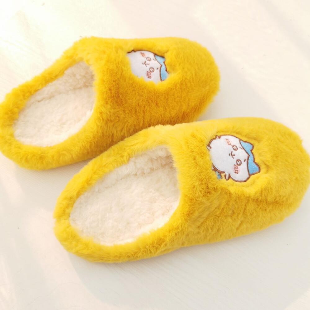 Winter Clothing Girls - Karikatür Ev Peluş Terlikleri Chiikawa Kawaii