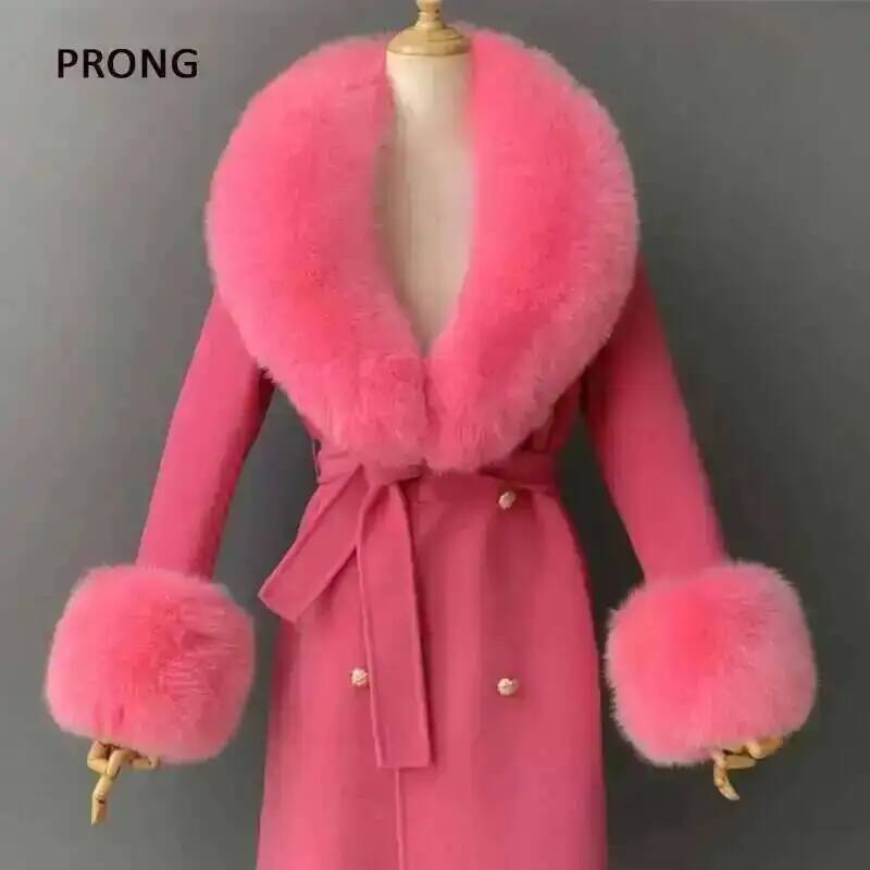 Winter Clothing Women Sale - Gerçek Kürk Yaka Ve Manşetleri Seti