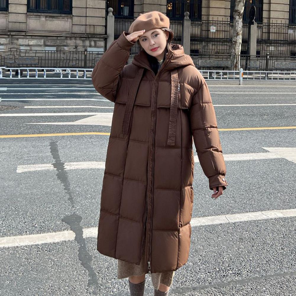 Puffer Jacket Women Down - Kadınlar için Kapitone Ceket, Uzun, Dolgulu,