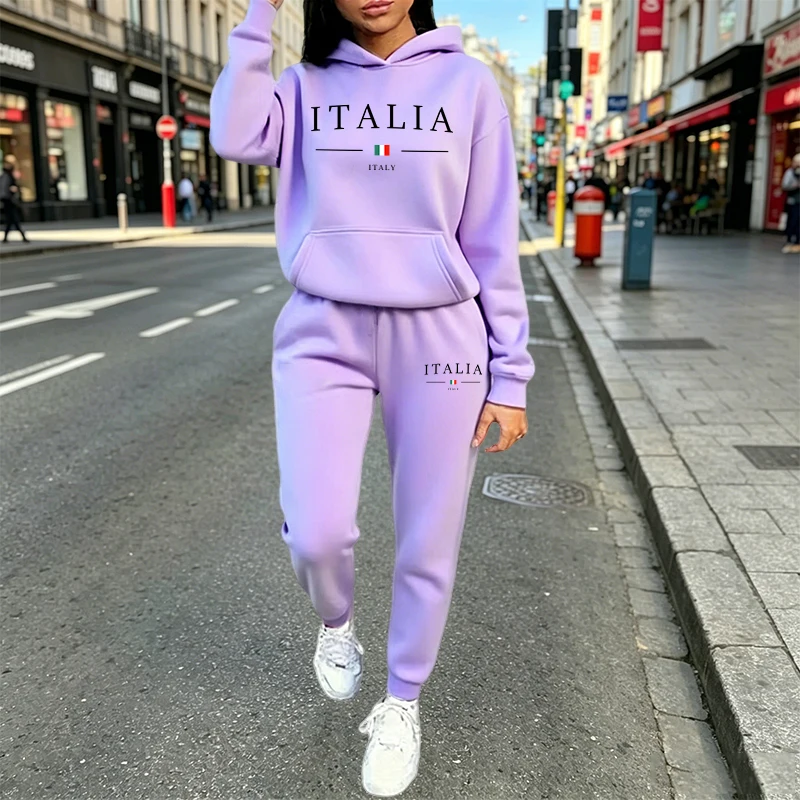 Winter Clothing Sale Women - Kadın Eşofman Takımı, Rahat Kapüşonlu Sweatshirt