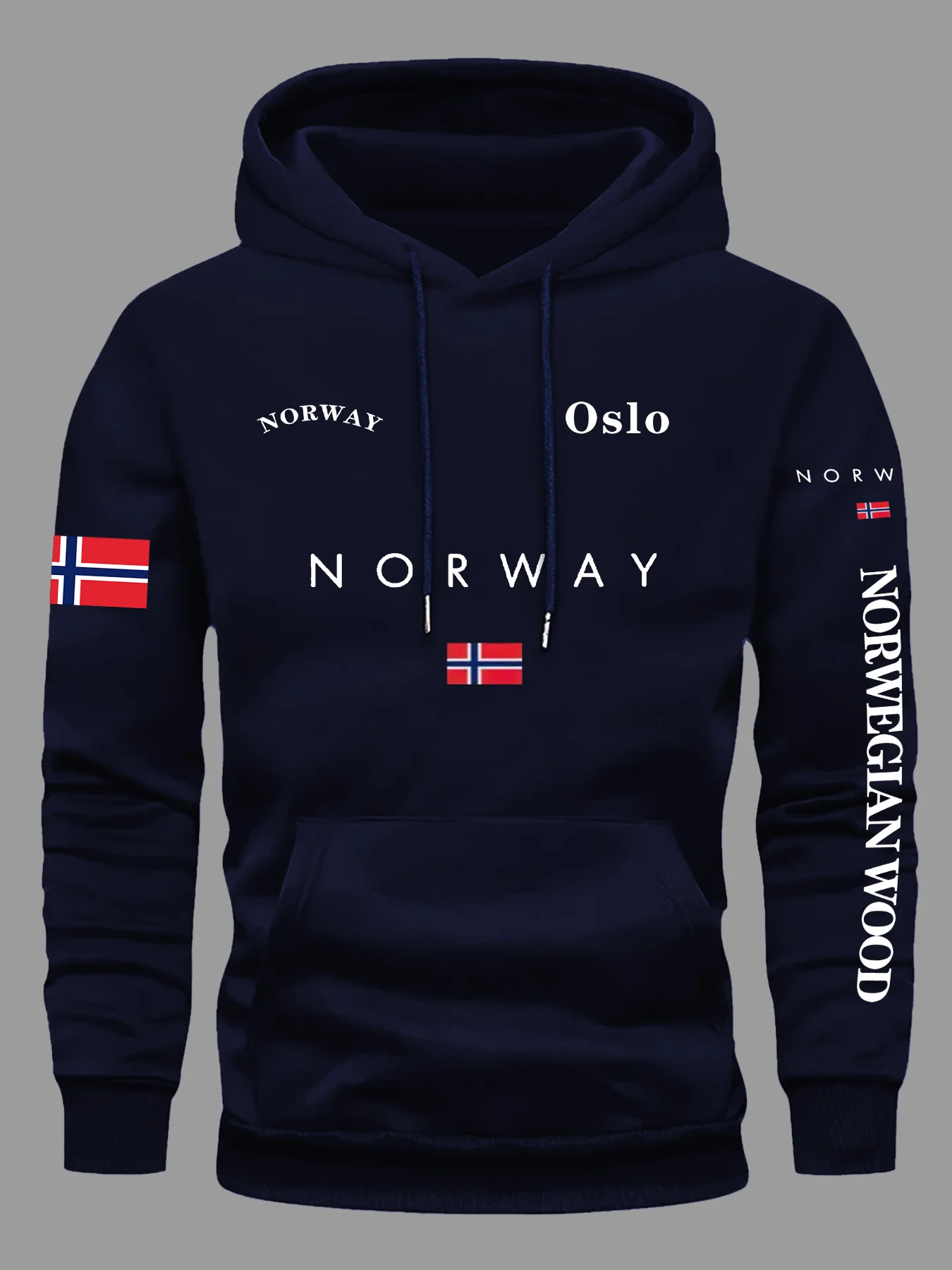 NORVEÇ Bayraklı Kapüşonlu Swea - Winter Clothing Norway incelemesi ve fiyatı