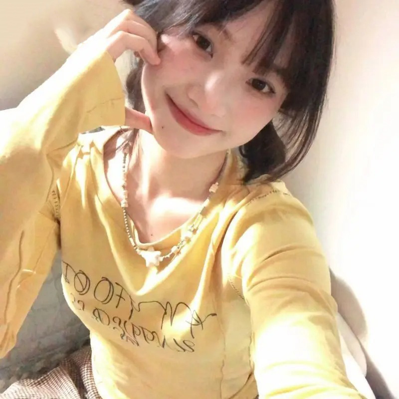 Kadın T Shirt O Boyun Uzun Kol - Yellow Winter Clothing incelemesi ve fiyatı