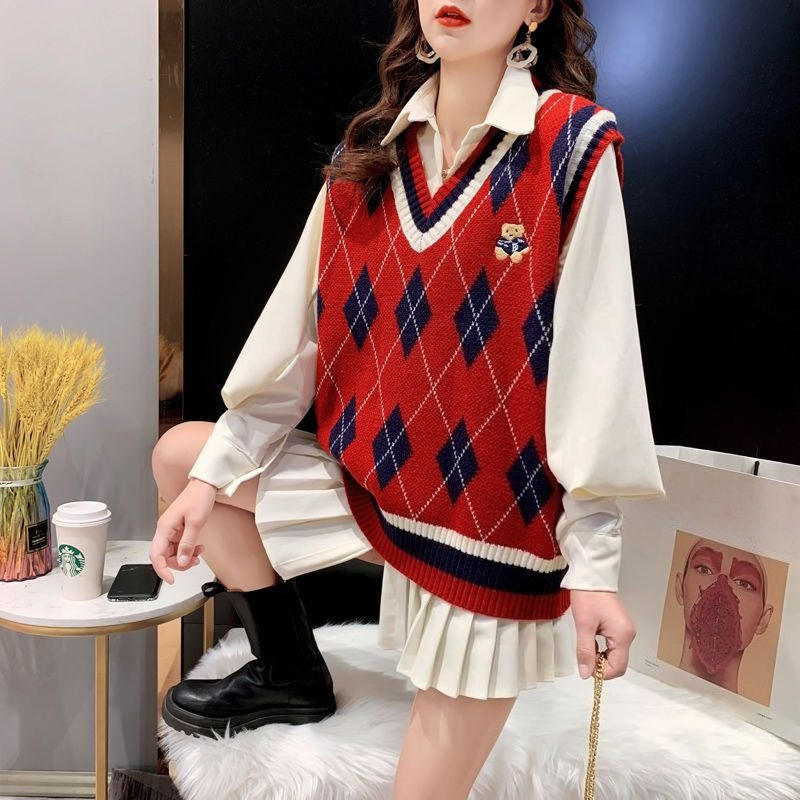 Kadınlar için Kırmızı Örgü Yel - Winter Clothing Trends For Women incelemesi ve fiyatı