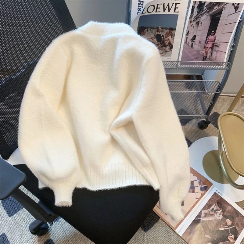 Kadın Kazak Hırka Beyaz V Yaka - Winter Clothing Offer incelemesi ve fiyatı