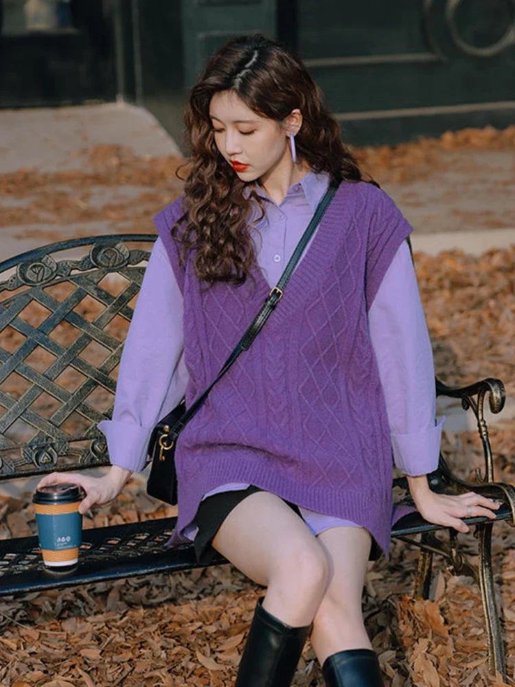 Yelek Mor V Yaka Bayan Kazak G - Winter Clothing Trends For Women incelemesi ve fiyatı