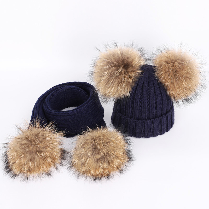 Gerçek Rakun Kürk Topları Çocu - Winter Clothing Girls incelemesi ve fiyatı