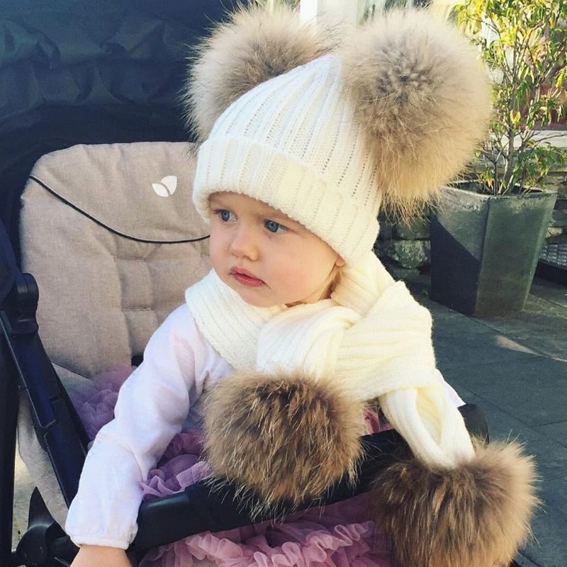 Gerçek Rakun Kürk Topları Çocu - Winter Clothing Girls incelemesi ve fiyatı