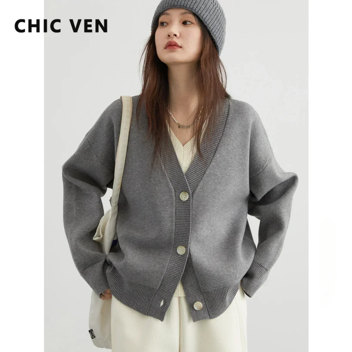 CHIC VEN Kadın Hırka Gevşek V  - Winter Clothing Girls incelemesi ve fiyatı