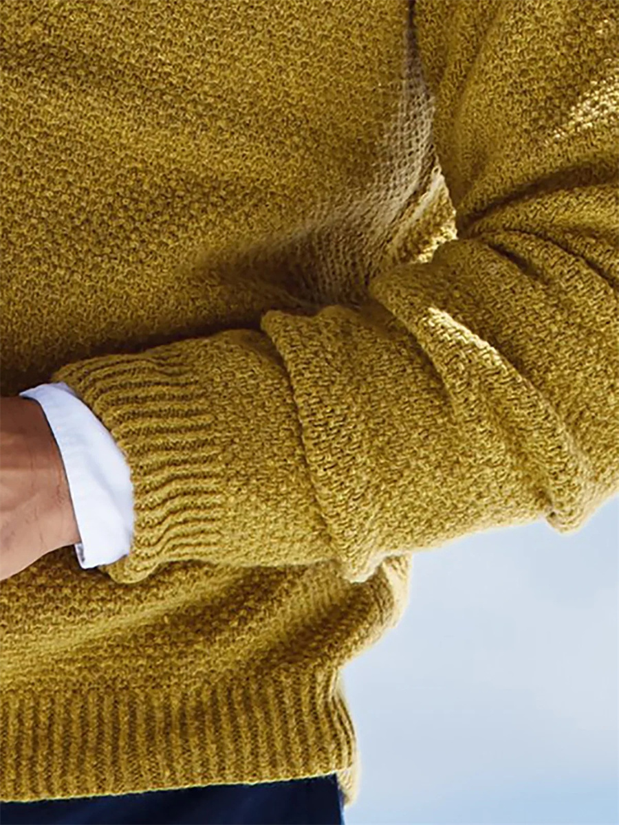 Sonbahar Kış Erkek Kazak Örme  - Yellow Winter Clothing incelemesi ve fiyatı