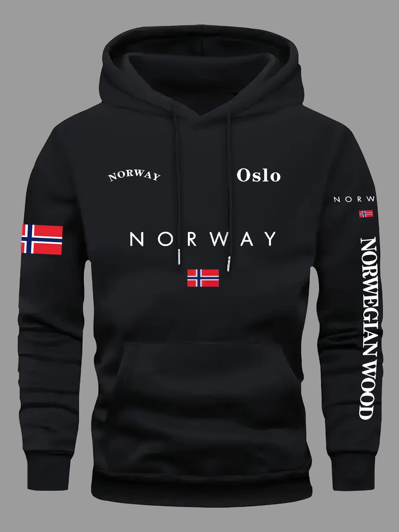 NORVEÇ Bayraklı Kapüşonlu Swea - Winter Clothing Norway incelemesi ve fiyatı